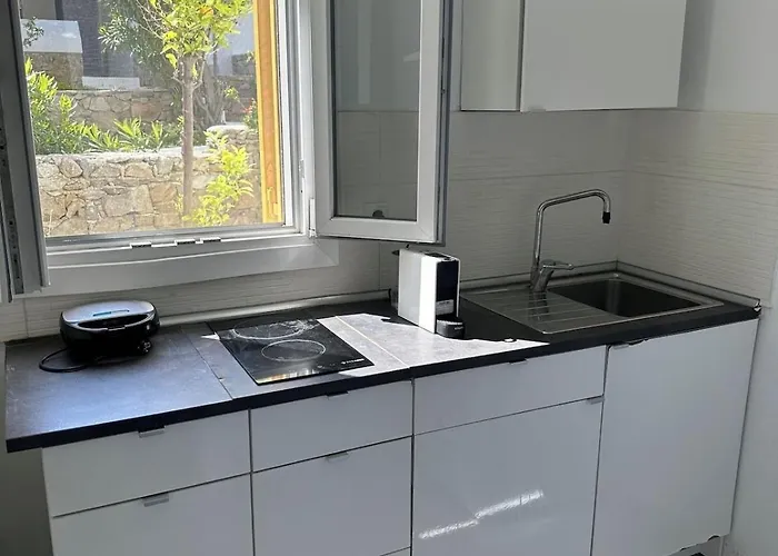 Ferienhaus Dreamy Mykonos House - Panoramic Ornos Views, Pool & Walk To The *