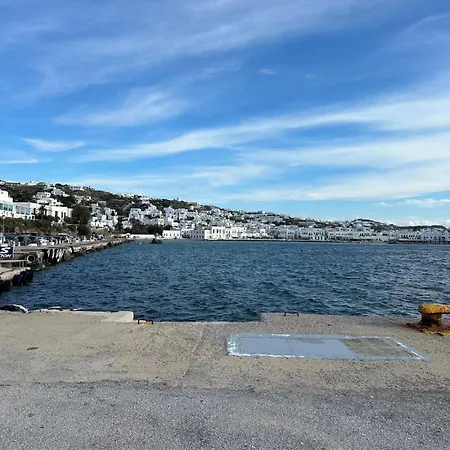Panoramic View Of Ornos Bay In Mykonos & Pool By Μρs
