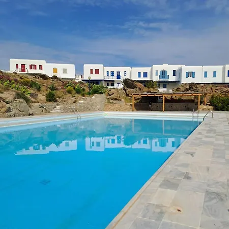 Tatil Evi Panoramic View Of Ornos Bay In Mykonos & Pool By Μρs